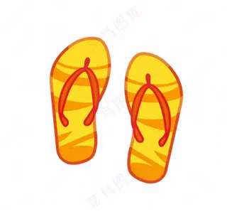 夏日海洋海滩元素卡通插画免抠