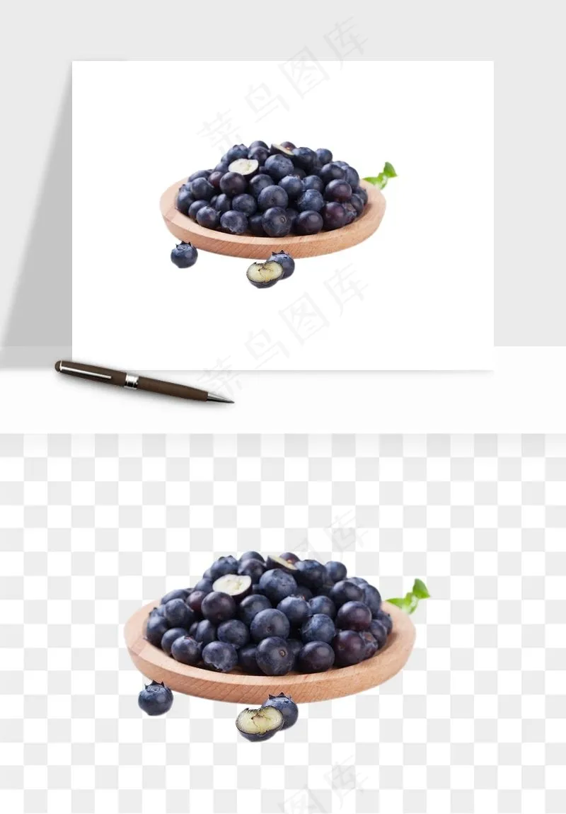 蓝莓水果png免抠
