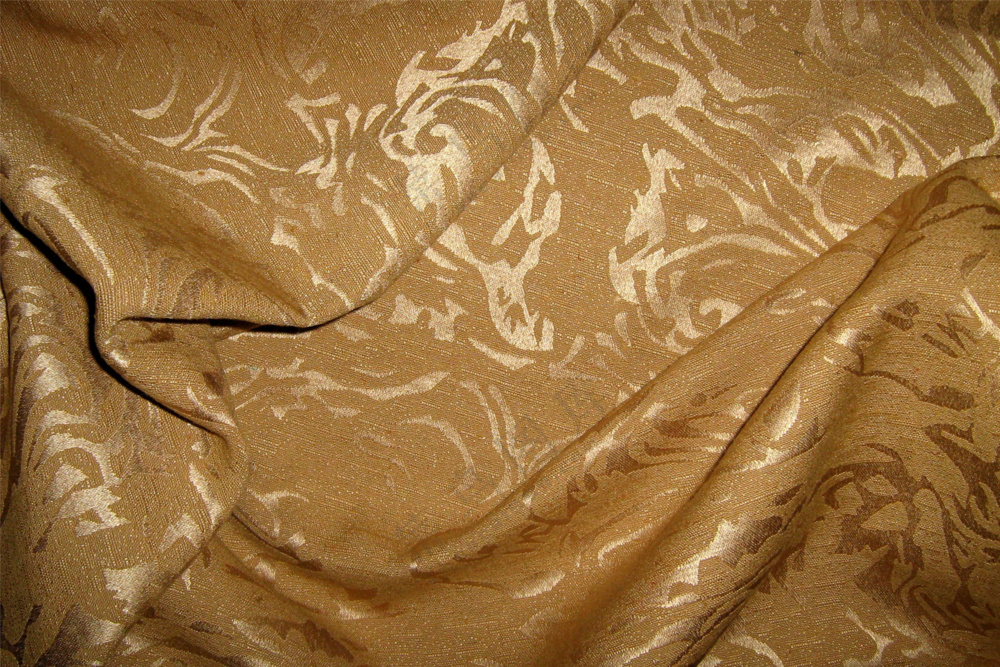 黄色高贵花纹布料背景