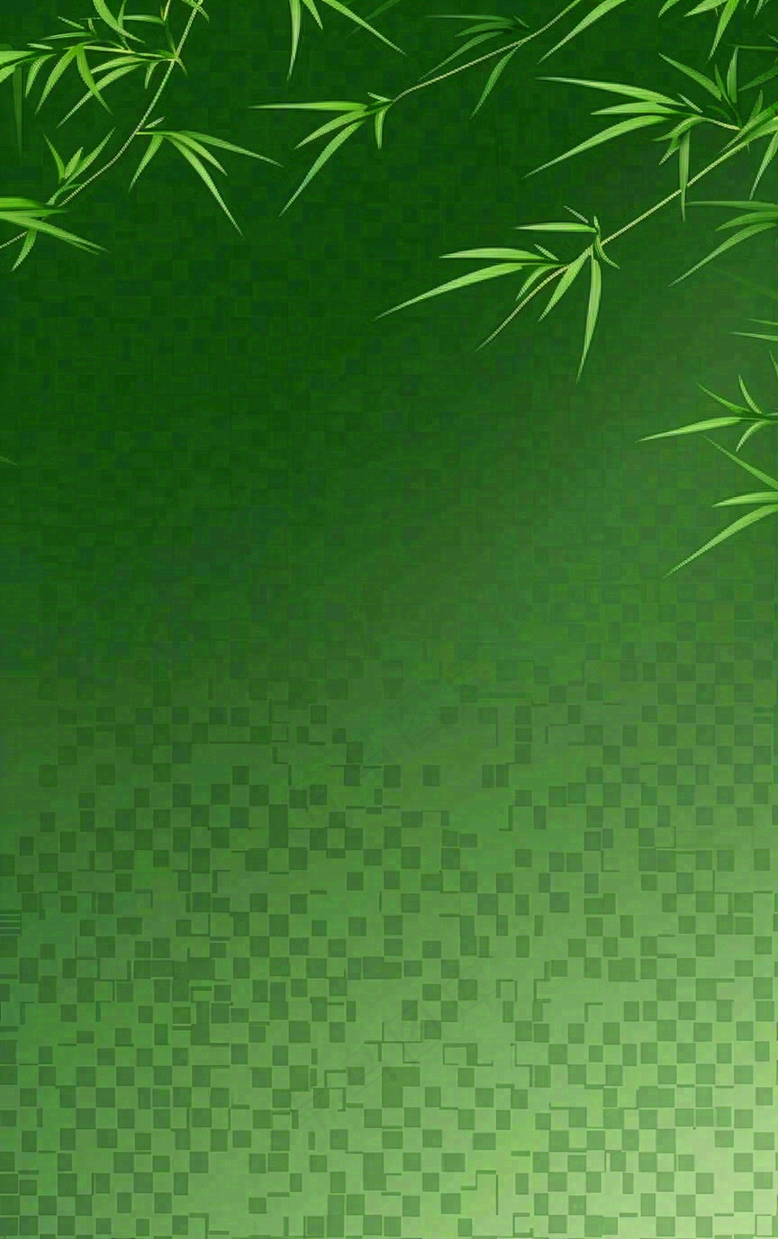 端午佳节竹子插画中国风绿色清雅静背景