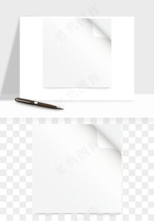 白纸卷边角翻页效果png免抠 白纸卷边角翻页效果png免抠