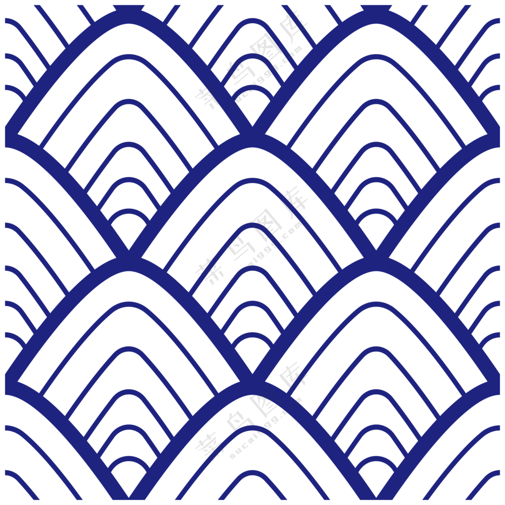 波浪底纹图案 (6)