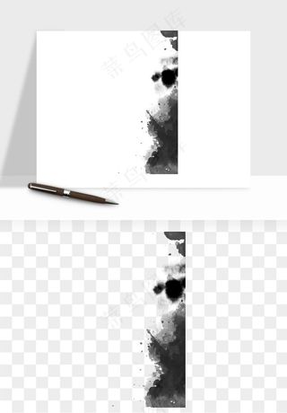 墨迹水墨圆圈圆环边框