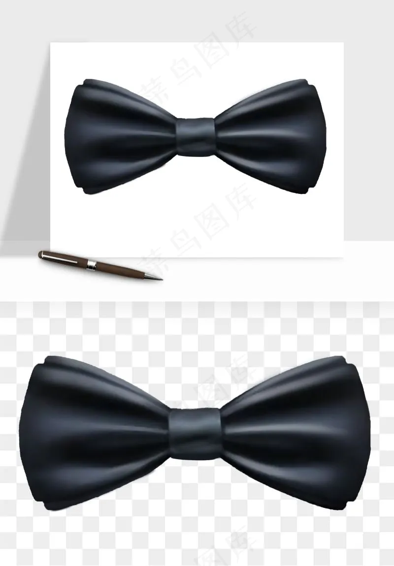 蝴蝶结西装领结png免抠