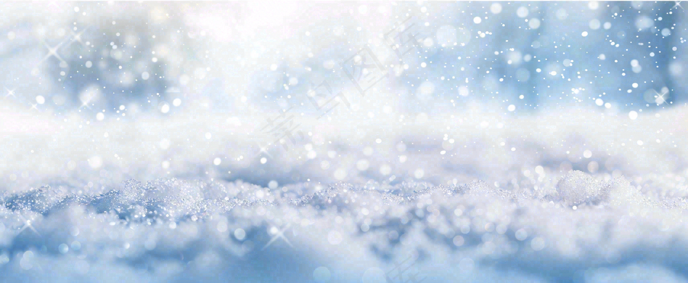 冬天白色闪耀的雪花寒冷唯美小寒大寒立冬大雪摄影图