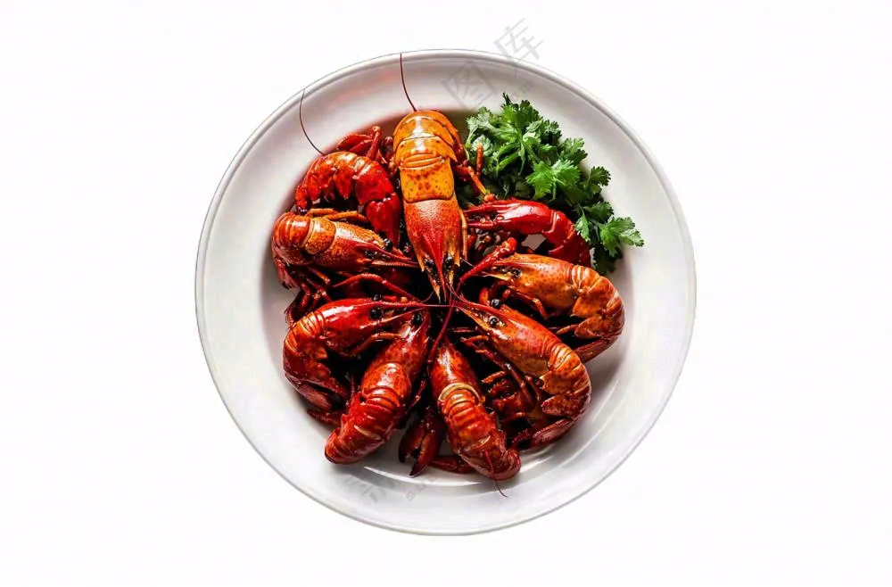小龙虾食物免抠