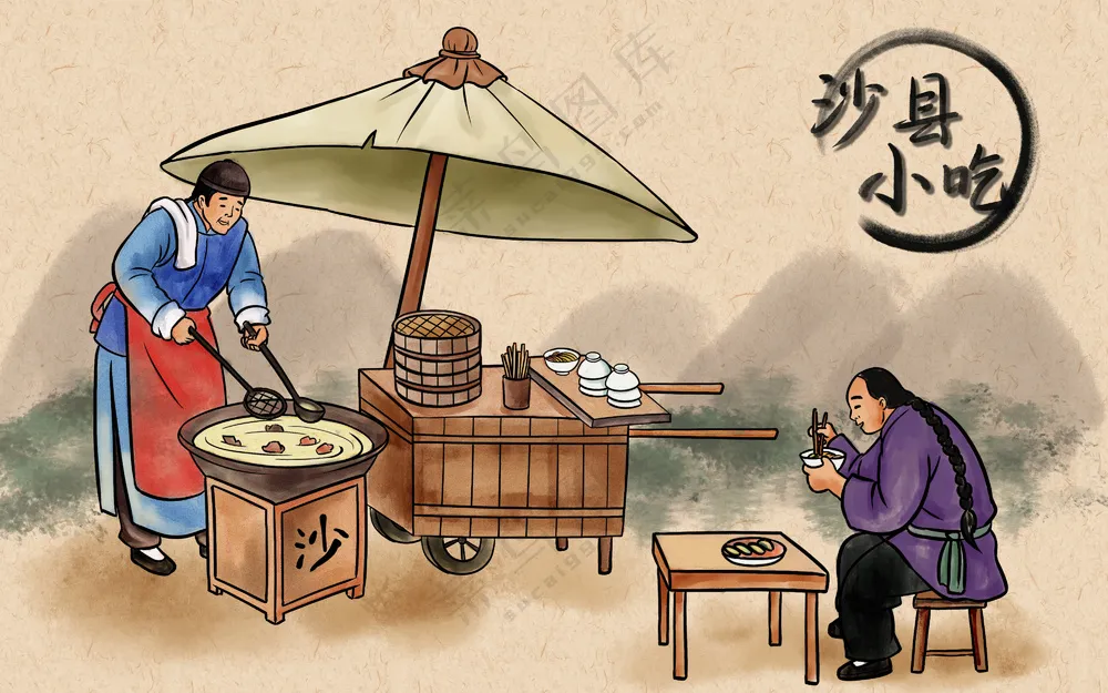 沙县小吃素材