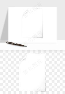 白纸卷边角翻页效果png免抠 白纸卷边角翻页效果png免抠