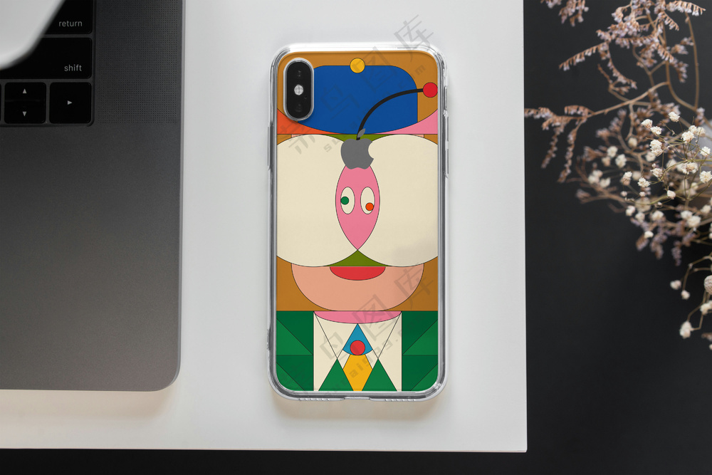 iPhoneX文创手机壳样机手机壳印花贴图样机-23