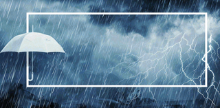 暴雨预警暴雪预警通知公告背景