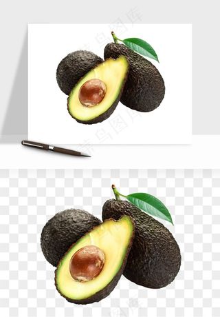牛油果水果png免抠