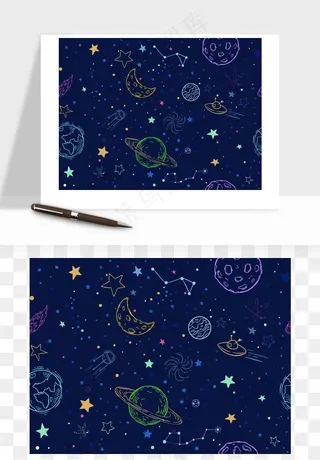 宇宙太空行星矢量png免抠