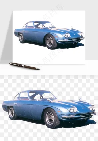 复古汽车交通工具png免抠