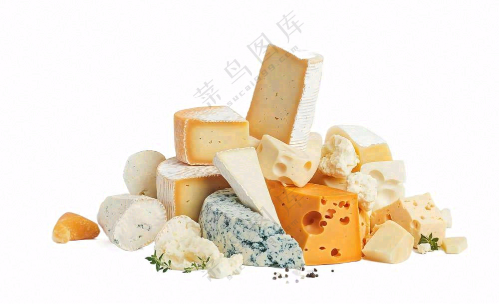 各种奶酪食物摄影图免抠