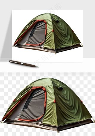 帐篷户外露营png免抠