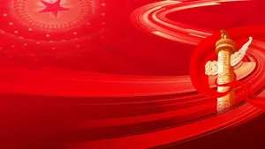 红色华表背景素材