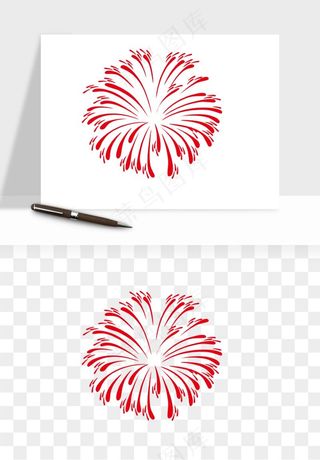 卡通烟花烟火礼花png免抠