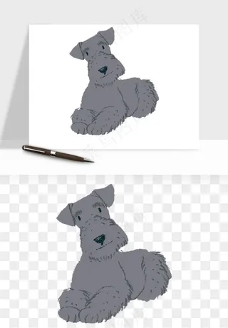 手绘狗狗宠物png免抠