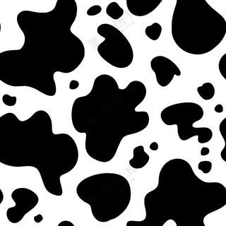 不规则的黑白抽象图案免抠图片素材