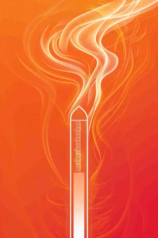 高温预警通知公告背景