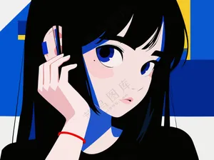 创意人物素材矢量图