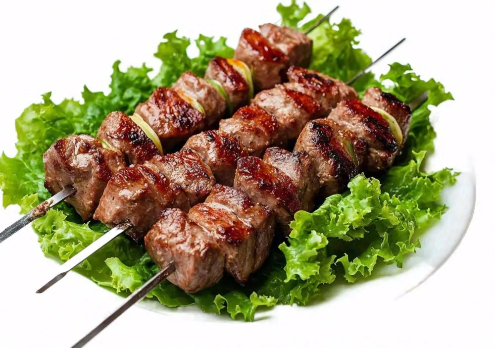 烤肉烤串青菜美食免抠