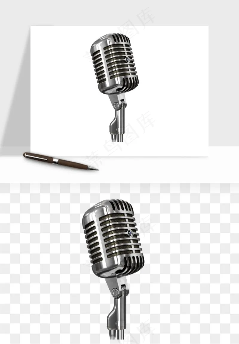 话筒直播麦克风png免抠