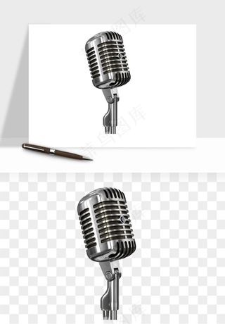 话筒直播麦克风png免抠
