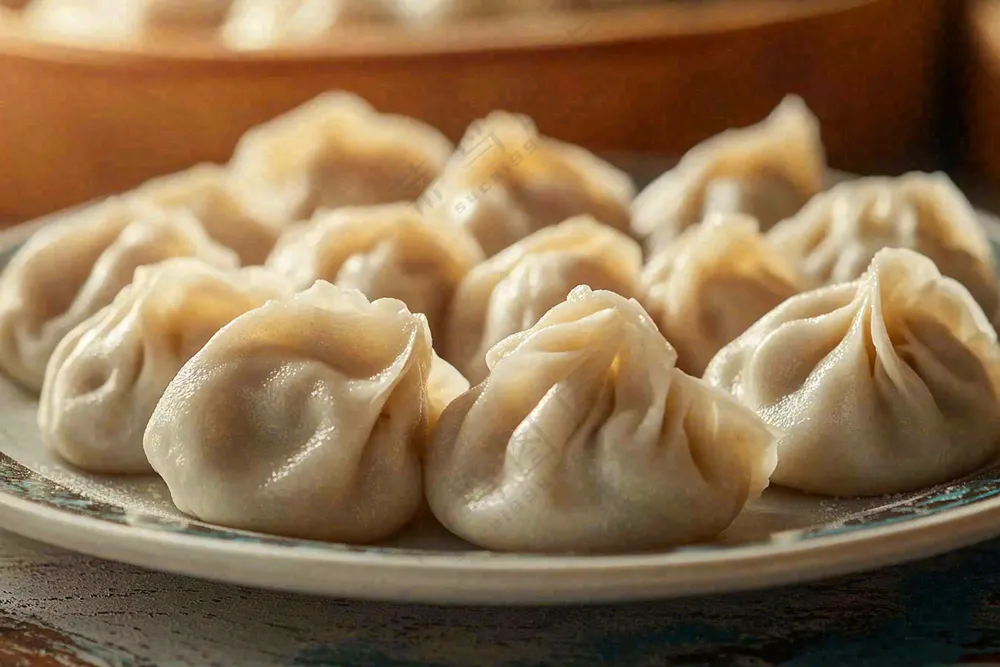 饺子中国传统美食立冬冬至摄影图