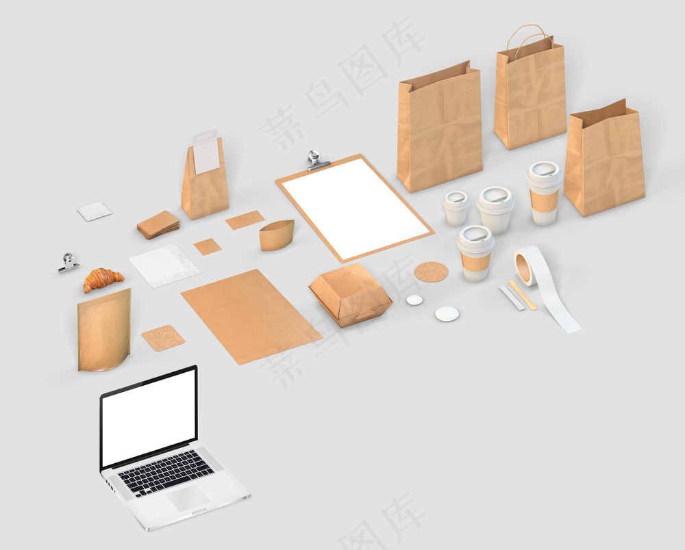 咖啡品牌vi样机-Left View Items