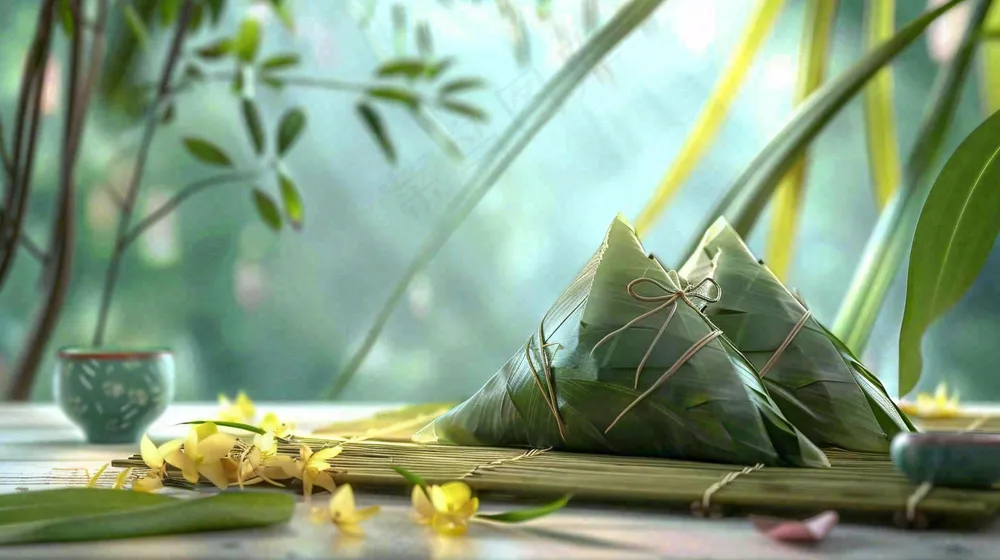端午节粽子场景背景