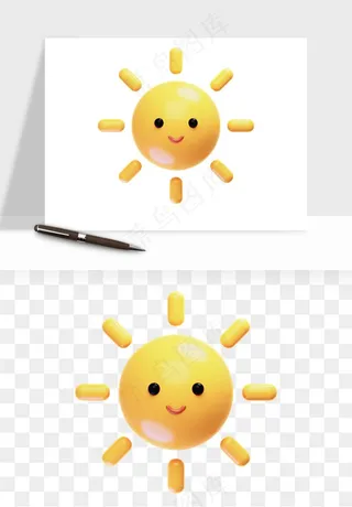 立体天气图标png免抠