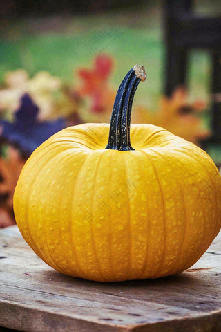 秋季金黄南瓜感恩节摄影图