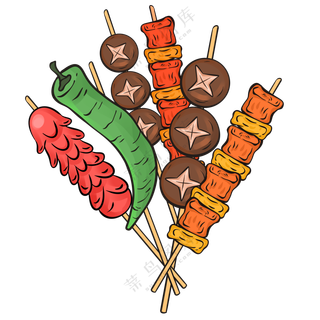 烤串素材免扣素材
