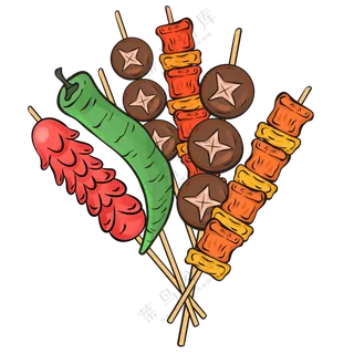 烤串素材免扣素材