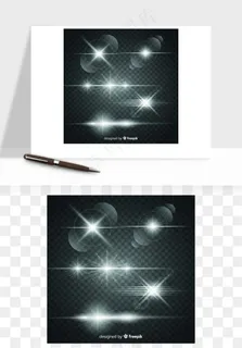 白光点光星光光效矢量png免抠