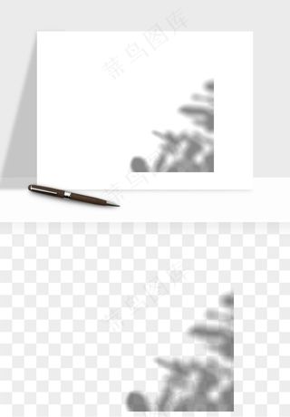 阴影植物窗户投影免抠元素