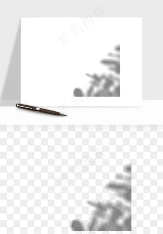 阴影植物窗户投影免抠元素