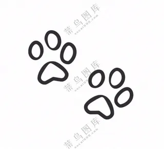 宠物脚印猫狗免抠