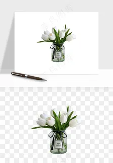 花瓶摆件花艺png免抠图