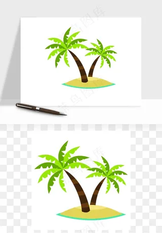 沙滩游泳度假休闲png免抠