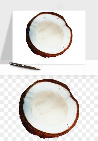 椰子椰果水果png免抠