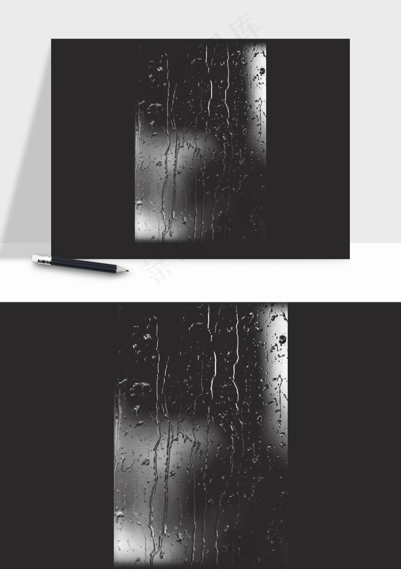 雨水雨滴水珠下雨元素png免抠