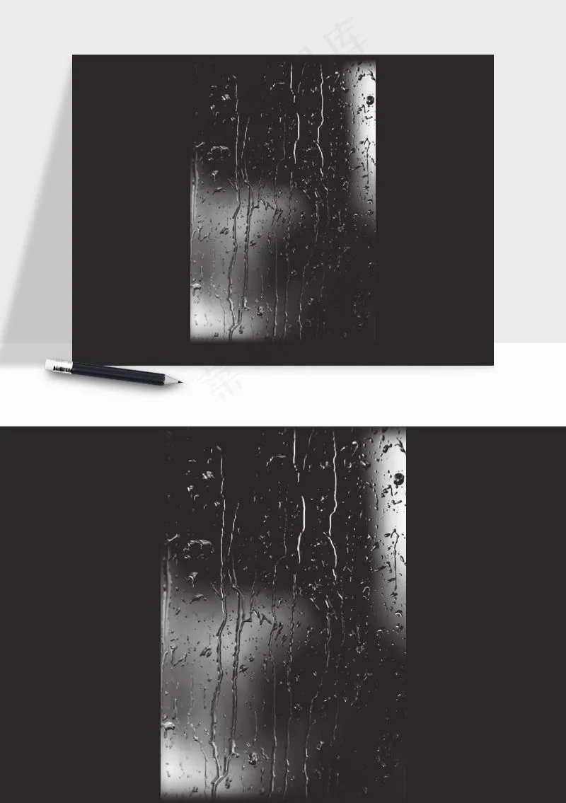 雨水雨滴水珠下雨元素png免抠