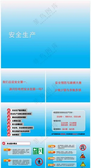 浅蓝色职场风安全生产培训课件最新