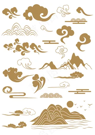 中秋节节日各类元素