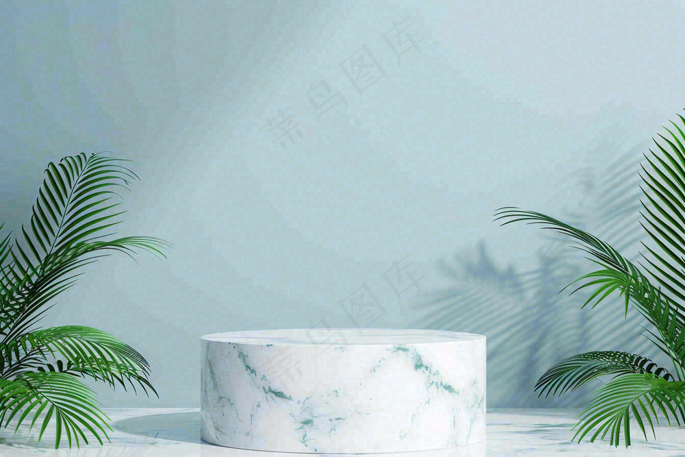 电商促销简约立体几何海报背景电商C4D展台背景