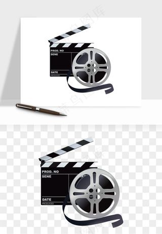 电影黑胶胶片png免抠
