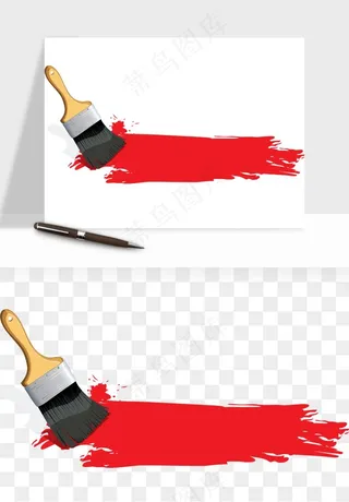 油漆刷子粉刷png免抠