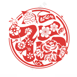 新年玻璃贴文化艺术传统文化